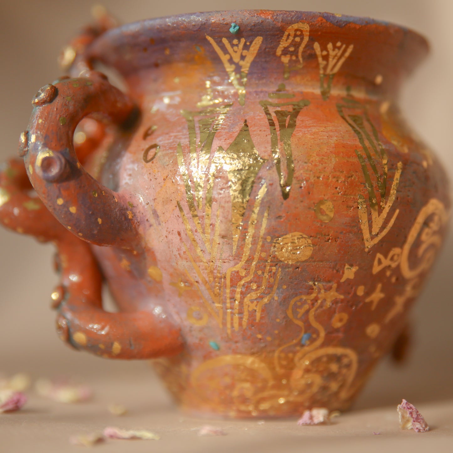 octopus medusa planter/vase vessel