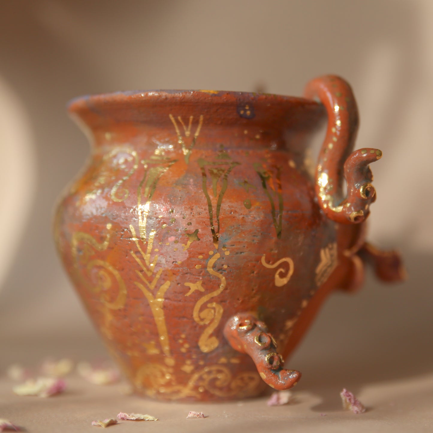 octopus medusa planter/vase vessel