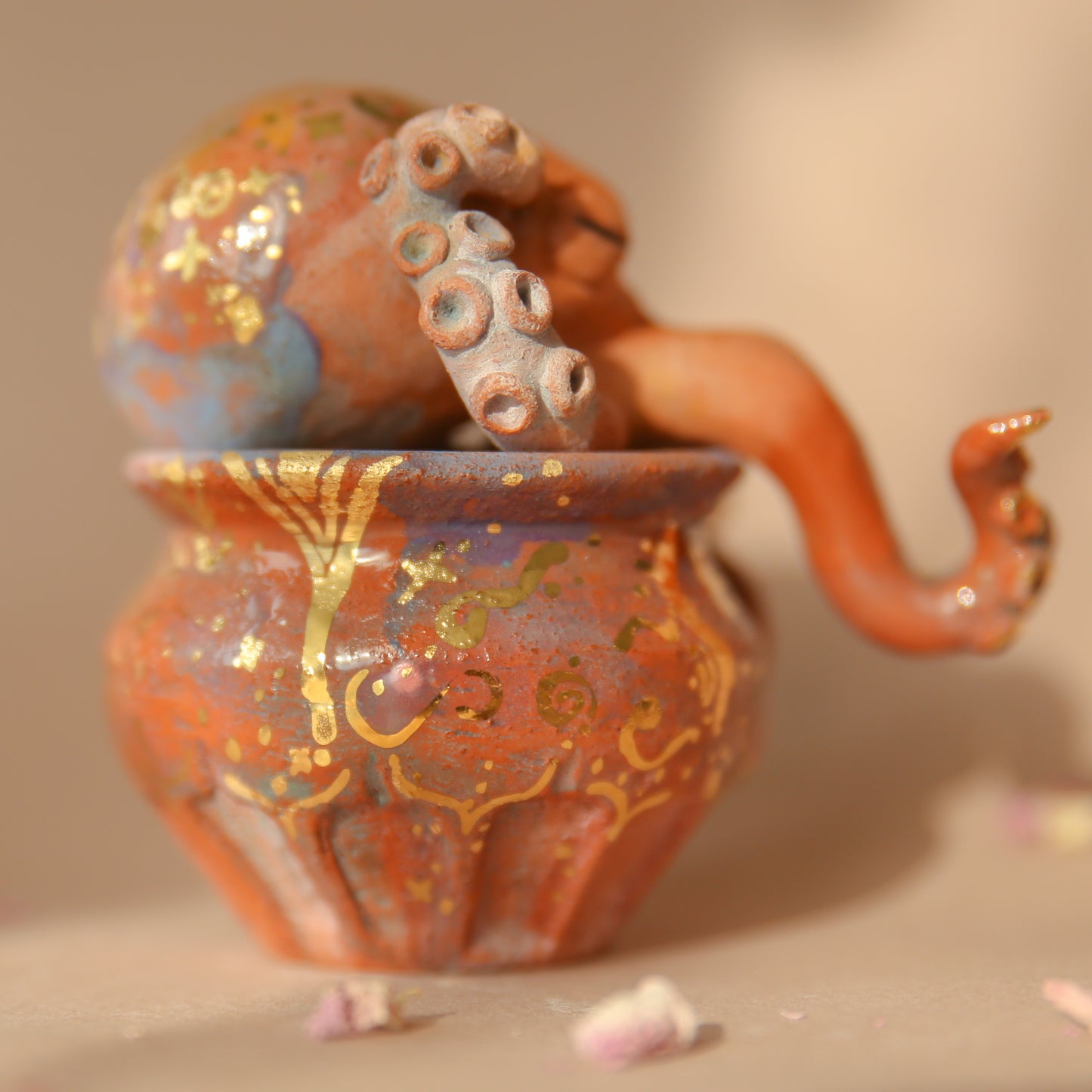 ulla sculptural vessel octopus medusa