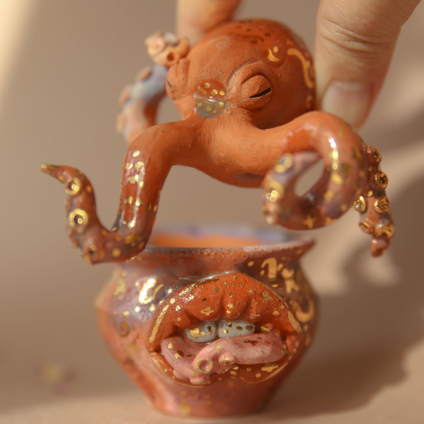 ulla sculptural vessel octopus medusa