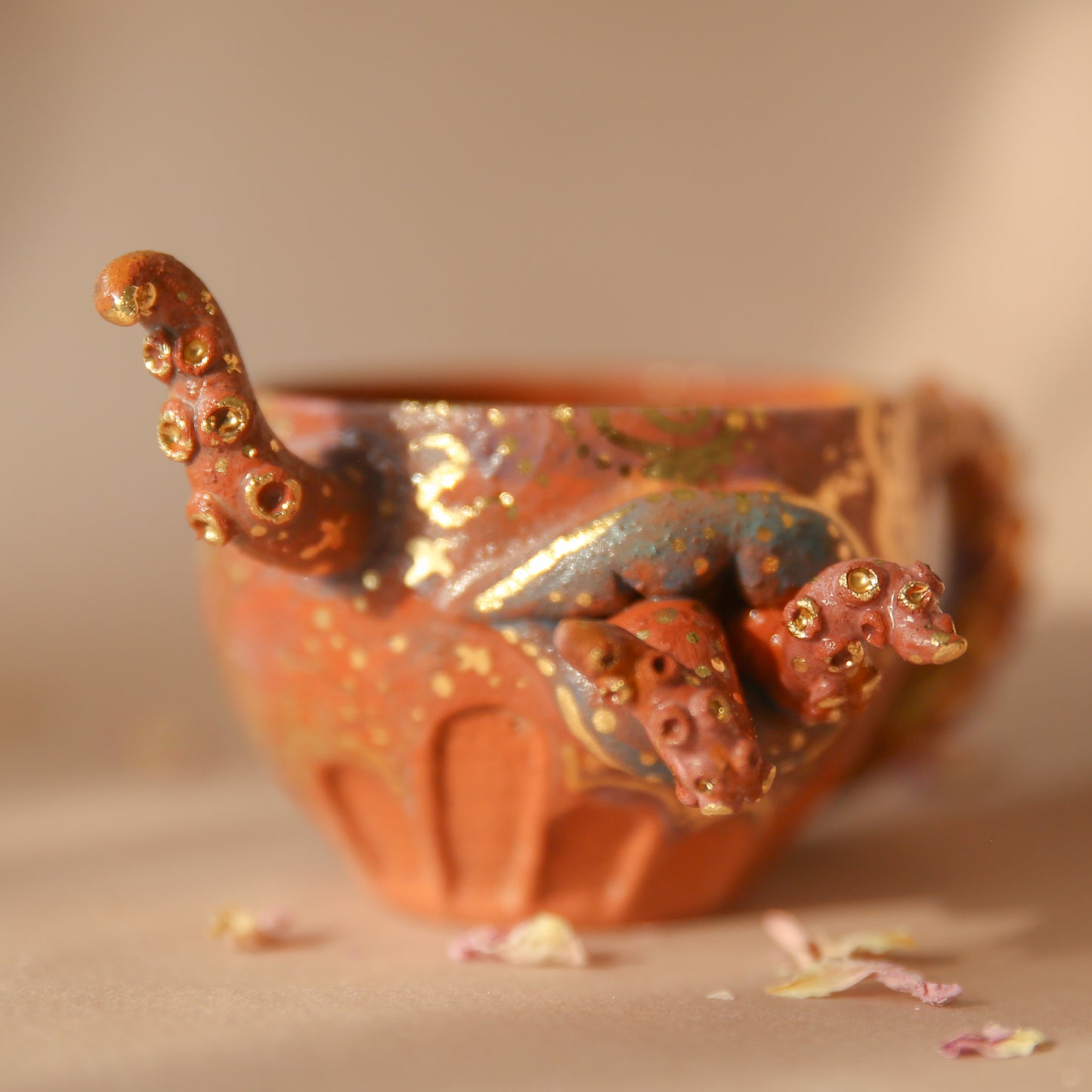 sol realm octopus medusa mug/planter/vessel