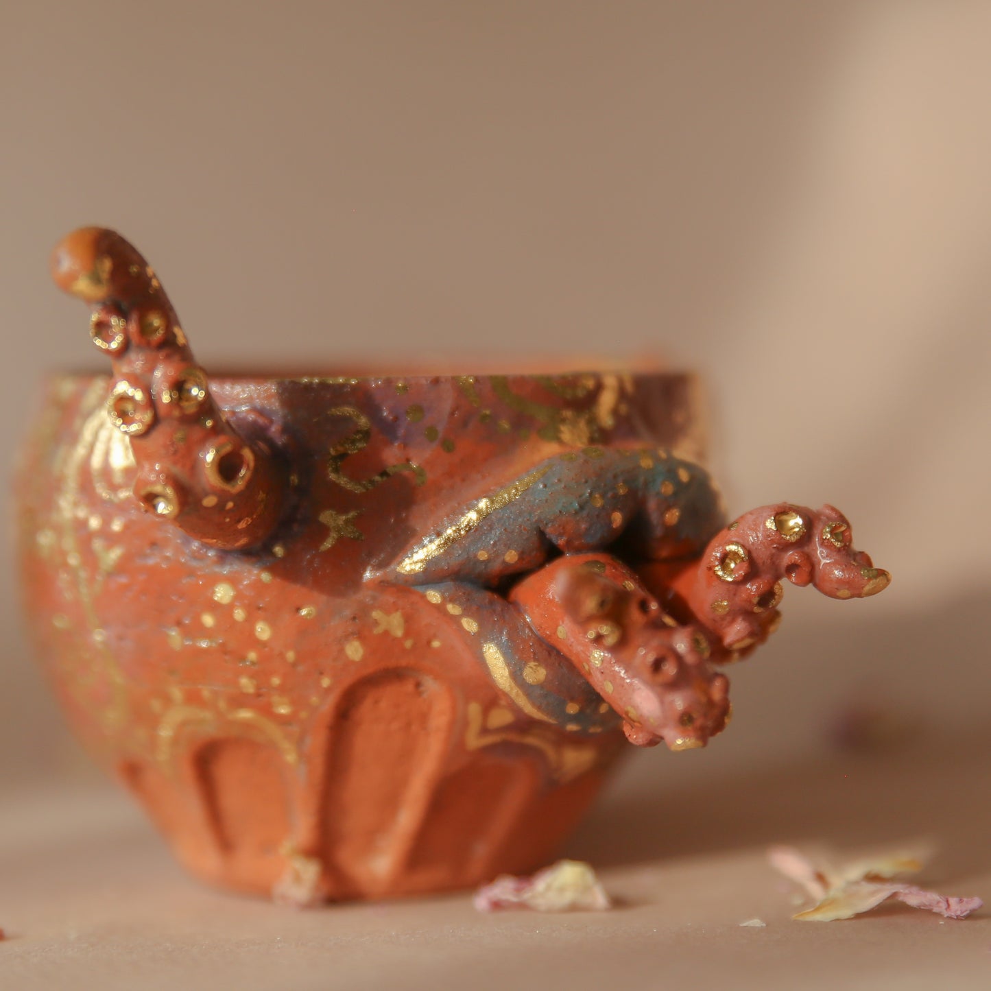 sol realm octopus medusa mug/planter/vessel