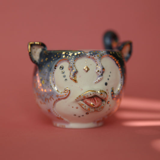 cleo cat mug + vessel