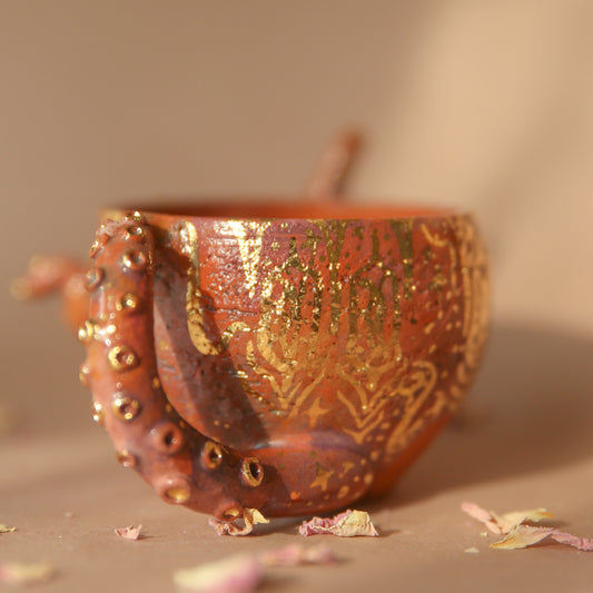 sol realm octopus medusa mug/planter/vessel