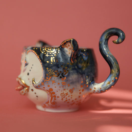 cleo cat mug + vessel